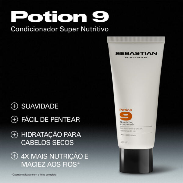 4068359105957_3.jpg Condicionador Sebastian Potion 9 200ml
