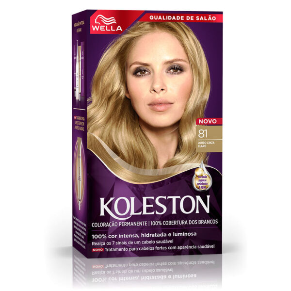 Tinta de Cabelo Koleston Louro Cinza Claro 81