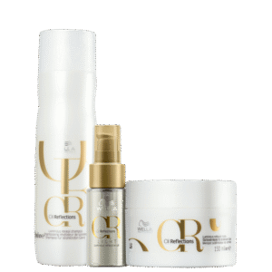 KIT4_1.png Kit Wella Professionals Oil Reflections Shampoo + Máscara e Óleo Light 30ml (3 Produtos)